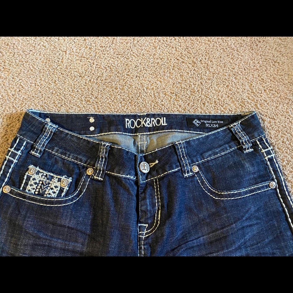 Jeans rock n roll 31 x34 like new